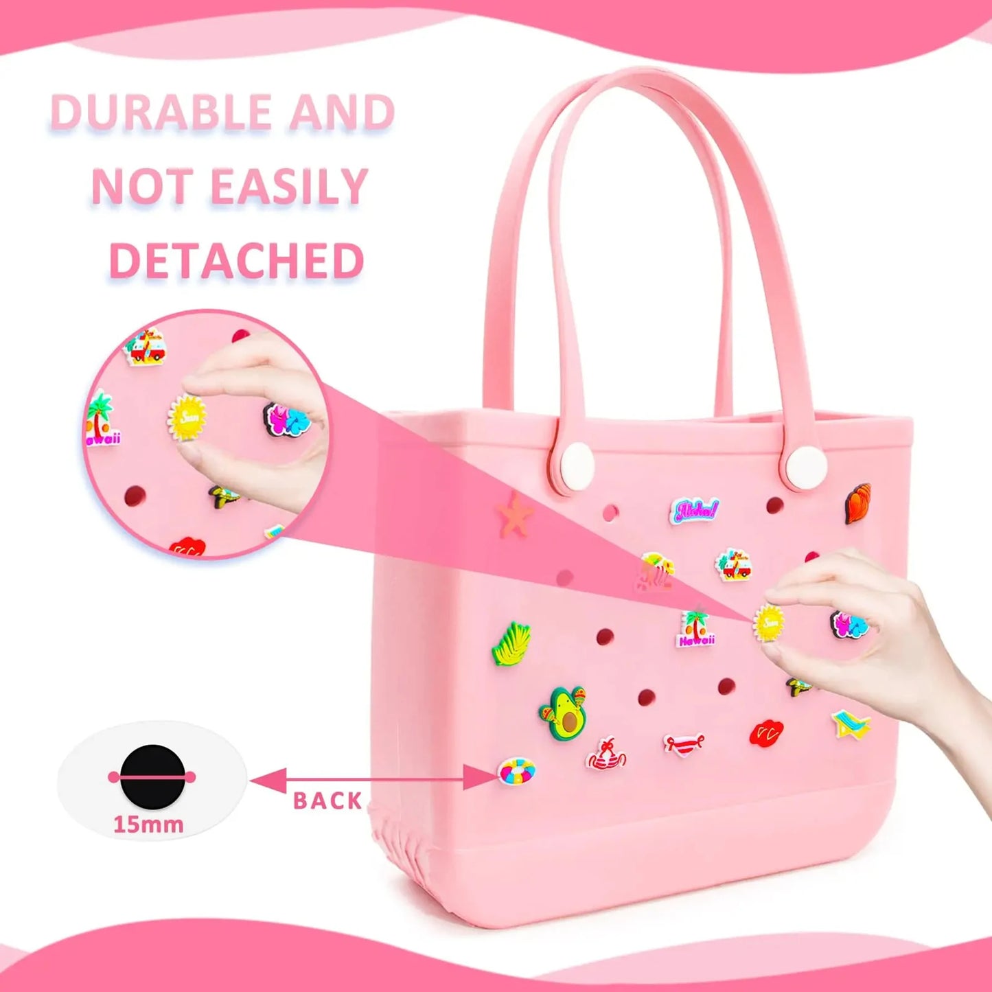 Lovely Bogg Bags Accessories Rubber Summer Decoration Women Beach Tote