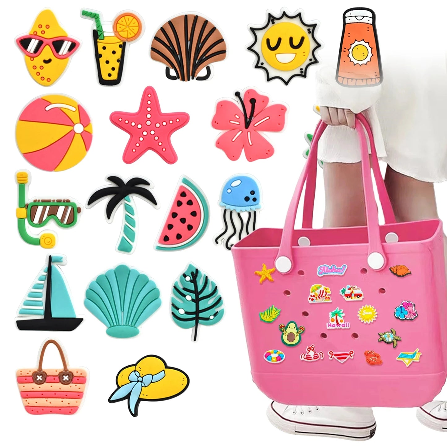 Lovely Bogg Bags Accessories Rubber Summer Decoration Women Beach Tote