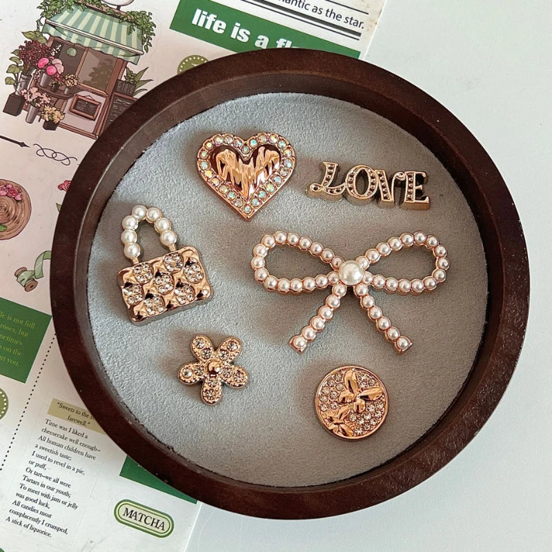 Sparkling Rhinestone Charms Set - JIBBITZ Style