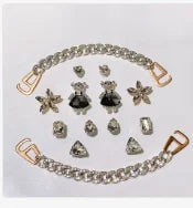 Rhinestones Bear Round Diamond Charms - JIBBITZ Style