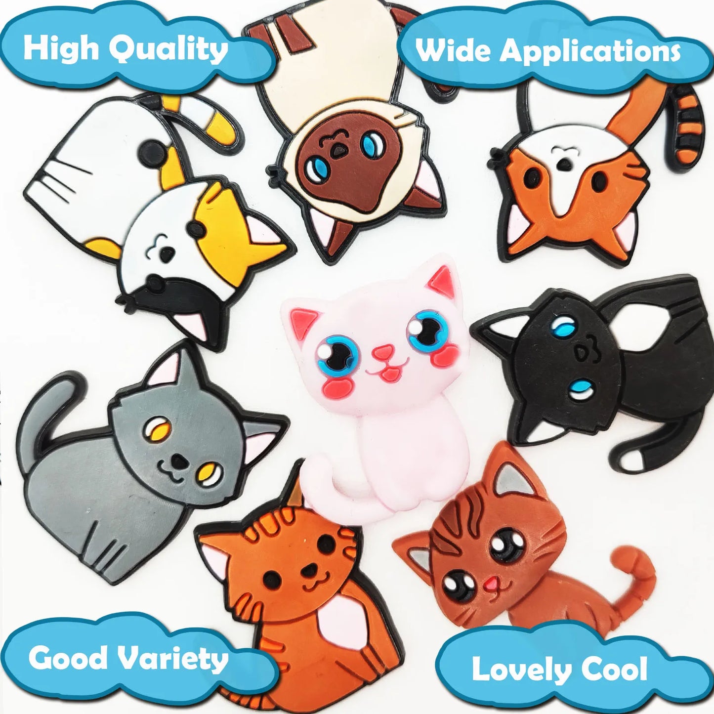 Cute Cat Charms - JIBBITZ Style