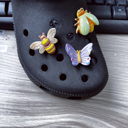 2025 New Cartoon Bee Dragonfly Charms - JIBBITZ Style